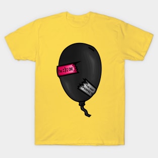 Imperfect Black Balloon - I am not Perfect T-Shirt